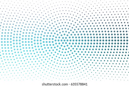 Light Pink, Blue vector banner set of circles, spheres. Donuts Background. Creative Design Templates. Technology halftone illustration.
