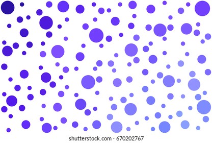 Light Pink, Blue vector banner set of circles, spheres. Donuts Background. Creative Design Templates. Technology halftone illustration.