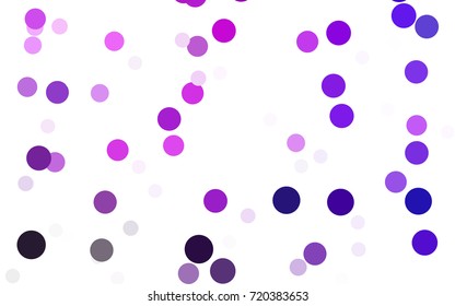 Light Pink, Blue vector banner with circles, spheres. Abstract spots. Background of Art bubbles in halftone style with colored gradient.