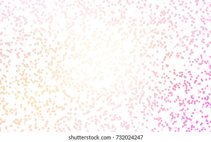 Light Pink, Blue vector banner with circles, spheres. Abstract spots. Background of Art bubbles in halftone style with colored gradient.