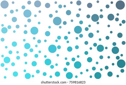 Light Pink, Blue vector banner set of circles, spheres. Donuts Background. Creative Design Templates. Technology halftone illustration.
