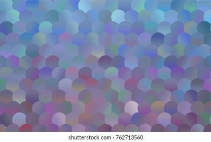 Light Pink, Blue vector banner with circles, spheres. Abstract spots. Background of Art bubbles in halftone style with colored gradient.
