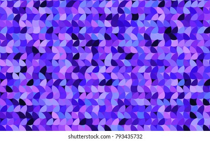 Light Pink, Blue vector banner with circles, spheres. Abstract spots. Background of Art bubbles in halftone style with colored gradient.