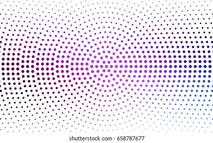 Light Pink, Blue vector banners set of circles, spheres. Abstract spots. Art Background of bubbles in halftone style with colored gradient.