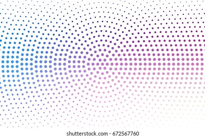 Light Pink, Blue vector banners set of circles, spheres. Abstract spots. Art Background of bubbles in halftone style with colored gradient.