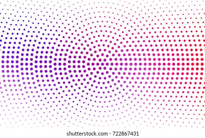 Light Pink, Blue vector banners set of circles, spheres. Abstract spots. Art Background of bubbles in halftone style with colored gradient.