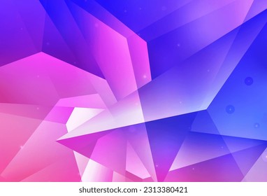 Light Pink, Blue vector Beautiful colored illustration with blurred circles in nature style. Glitter abstract illustration with blurred drops of rain. Modern template for landing page.