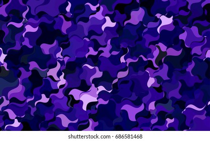 Light Pink, Blue vector bent template. Glitter abstract illustration with wry lines. The completely new template can be used for your brand book.