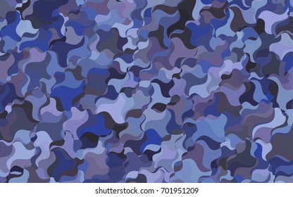 Light Pink, Blue vector bent pattern. Glitter abstract illustration with wry lines. The polygonal design can be used for your web site.
