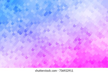 Light Pink, Blue vector bent pattern. A completely new color illustration in a vague style. The template can be used as a background for cell phones.