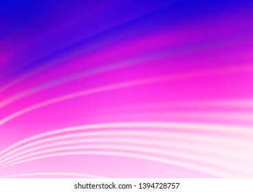 Light Pink, Blue vector blur pattern. Creative illustration in halftone style with gradient. The template can be used for your brand book.