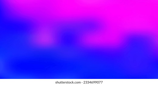 Fondo de desenfoque vectorial azul, rosa claro. Ilustración de color abstracta con gradiente desdibujado. Tu negocio.