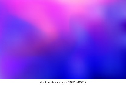 Light Pink, Blue vector blurred template. Colorful illustration in abstract style with gradient. A completely new design for your business.