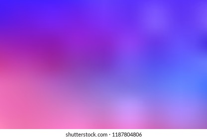 Light Pink, Blue vector blurred and colored pattern. Glitter abstract illustration with an elegant design. Brand new design for your business.