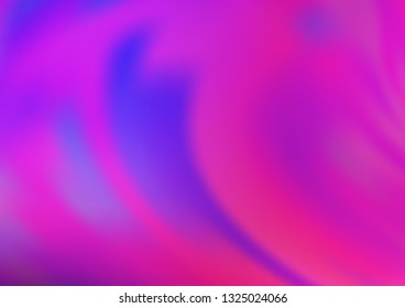 Light Pink, Blue vector blurred shine abstract template. Glitter abstract illustration with an elegant design. The best blurred design for your business.