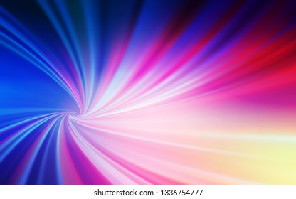 Light Pink, Blue vector blurred background. Creative illustration in halftone style with gradient. New style design for your brand book.