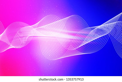 Light Pink, Blue vector blurred bright pattern. A completely new colored illustration in blur style. Elegant background for a brand book.