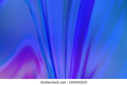 Light Pink, Blue vector blurred shine abstract background. Creative illustration in halftone style with gradient. Completely new design for your business.