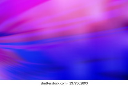 Light Pink, Blue vector blurred shine abstract texture. A completely new colored illustration in blur style. New design for your business.