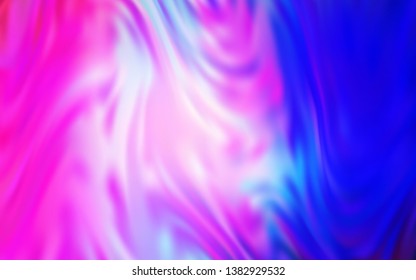 Light Pink, Blue vector blurred shine abstract template. A completely new colored illustration in blur style. New design for your business.