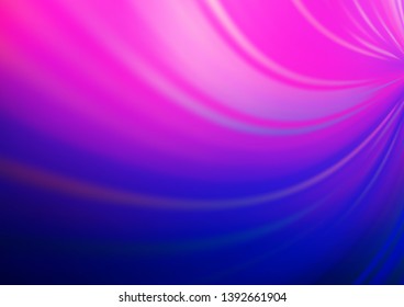 Light Pink, Blue vector blurred shine abstract template. A completely new color illustration in a bokeh style. The background for your creative designs.