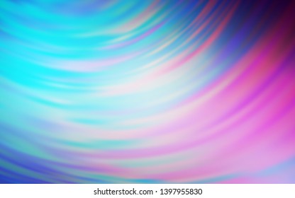 Light Pink, Blue vector blurred bright template. Creative illustration in halftone style with gradient. Background for designs.