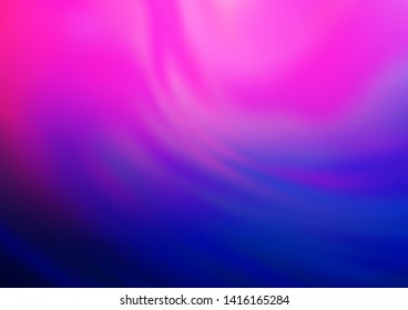 Light Pink, Blue vector blurred shine abstract background. Creative illustration in halftone style with gradient. A completely new template for your design.