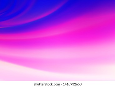 Light Pink, Blue vector blurred shine abstract template. Creative illustration in halftone style with gradient. Brand new style for your business design.