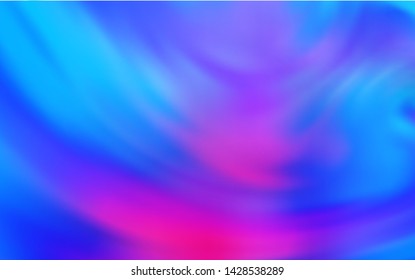 Light Pink, Blue vector blurred shine abstract background. Glitter abstract illustration with gradient design. New style design for your brand book.