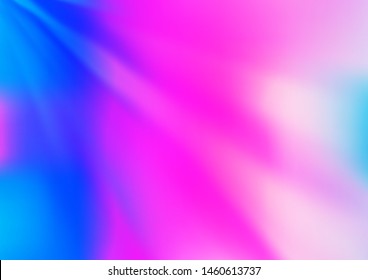 Light Pink, Blue vector blurred shine abstract background. Glitter abstract illustration with an elegant design. A completely new template for your design.