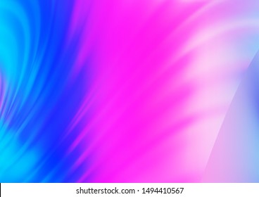 Light Pink, Blue vector blurred shine abstract background. Colorful illustration in abstract style with gradient. The background for your creative designs.
