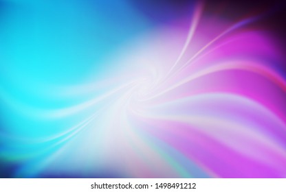 Light Pink, Blue vector blurred shine abstract background. A completely new colored illustration in blur style. Completely new design for your business.