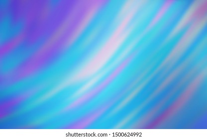 Light Pink, Blue vector blurred bright template. Creative illustration in halftone style with gradient. Completely new design for your business.