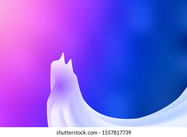 Light Pink, Blue vector blurred pattern. Colorful illustration in abstract style with gradient. Elegant background for a brand book.
