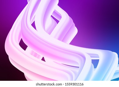 Light Pink, Blue vector blurred shine abstract background. A completely new colored illustration in blur style. New style for your business design.