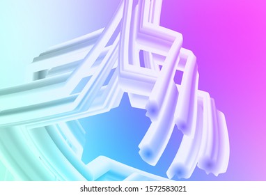 Light Pink, Blue vector blurred shine abstract background. An elegant bright illustration with gradient. Background for designs.