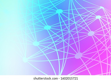 Light Pink, Blue vector blurred bright texture. Glitter abstract illustration with gradient design. Background for designs.