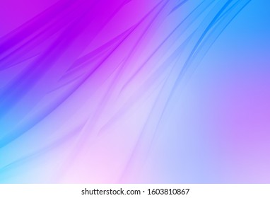 Light Pink, Blue vector blurred bright template. A completely new colored illustration in blur style. New style design for your brand book.