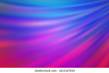 Light Pink, Blue vector blurred shine abstract template. A completely new colored illustration in blur style. The best blurred design for your business.