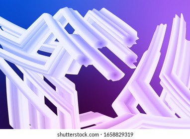 Light Pink, Blue vector blurred bright template. Abstract colorful illustration with gradient. Elegant background for a brand book.