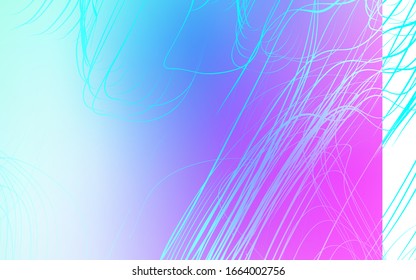 Light Pink, Blue vector blurred shine abstract template. Modern abstract illustration with gradient. Blurred design for your web site.
