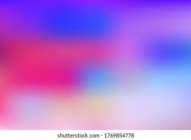 Pink claro, vector azul borroso textura brillante. Ilustración abstracta brillante con diseño gradiente. Diseño borroso para su sitio web.