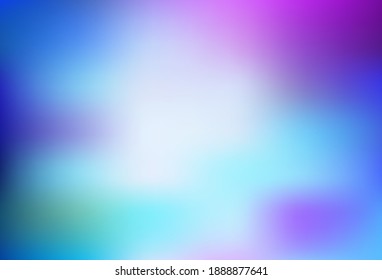 Plantilla brillante de color rosa claro, azul vectorial borrosa. Una ilustración de color completamente nueva en un estilo borroso. El mejor diseño borroso para su negocio.