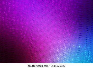 Vector azul claro Pink, Burbujas borrosas sobre fondo abstracto con gradiente colorido. Ilustración abstracta con burbujas de colores al estilo natural. Base de los folletos