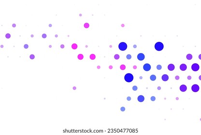 Vector azul claro Rosa, diseño decorativo borroso en estilo abstracto con burbujas. Ilustración con un conjunto de círculos abstractos de colores brillantes. Base de los folletos