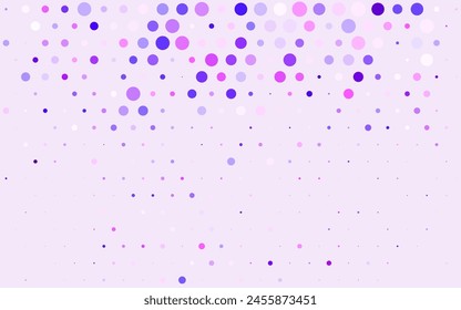 Light Pink, Blue vector Blurred bubbles on abstract background with colorful gradient. Abstract illustration with colored bubbles in nature style. Simple design for your web site.