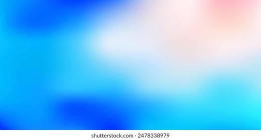 Rosa claro, Vector azul, Plantilla borrosa. Difumina la ilustración colorida en un nuevo estilo. Fondo de pantalla para tus App de Web.