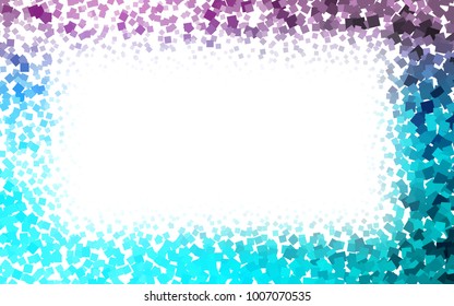 Light Pink, Blue vector blurry rectangular background. Geometric background in square style with gradient. The pattern can be used for brand-new background.