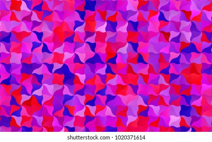 Light Pink, Blue vector blurry arched template. Colorful illustration in abstract cranked style with gradient. A completely new design for your business.