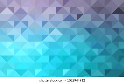 Light Pink, Blue vector blurry triangle template. A completely new color illustration in a vague style. Triangular pattern for your business design.